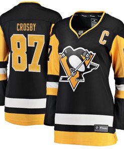 Sidney Crosby Pittsburgh Penguins Fanatics Branded Womens Home Breakaway Player Jersey - Black Nhl - Robokeg