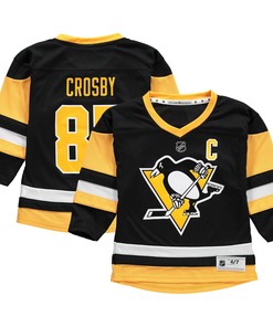 Sidney Crosby Pittsburgh Penguins Preschool Replica Player Jersey - Black Nhl - Robokeg