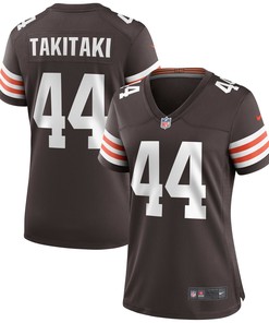 Sione Takitaki Cleveland Browns Womens Game Jersey - Brown Nfl - Robokeg