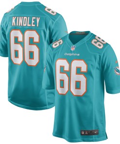 Solomon Kindley Miami Dolphins Game Jersey - Aqua Nfl - Robokeg