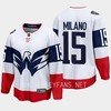 Sonny Milano 15 Washington Capitals 2023 Jersey Stadium White Primegreen - Robokeg