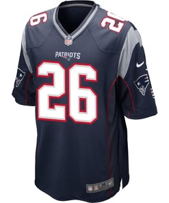 Sony Michel New England Patriots 2018 Nfl Draft First Round Pick #2 Game Jersey - Navy - Robokeg