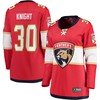 Spencer Knight Florida Panthers Fanatics Branded Womens 2017/18 Home Breakaway Jersey - Red Nhl - Robokeg