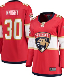 Spencer Knight Florida Panthers Fanatics Branded Womens 2017/18 Home Breakaway Jersey - Red Nhl - Robokeg