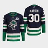 Spencer Martin 30 Reverse Retro 2.0 2022 Vancouver Canucks Navy Jersey Primegreen - Robokeg