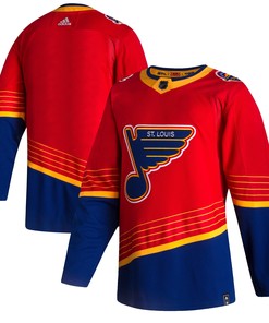 St. Louis Blues Adidas 2020/21 Reverse Retro Authentic Jersey - Red Nhl - Robokeg