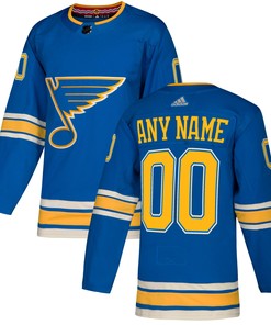 St. Louis Blues Adidas Alternate Authentic Custom Jersey - Light Blue Custom Jerseys Nhl - Robokeg