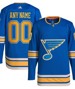 St Louis Blues Adidas Alternate Authentic Pro Custom Jersey Blue Custom Jerseys Nhl - Robokeg