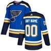 St. Louis Blues Adidas Authentic Custom Jersey - Blue Custom Jerseys Nhl - Robokeg
