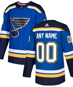 St. Louis Blues Adidas Authentic Custom Jersey - Blue Custom Jerseys Nhl - Robokeg