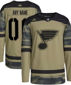 St. Louis Blues Adidas Military Appreciation Team Authentic Custom Practice Jersey - Camo Custom Jerseys Nhl - Robokeg