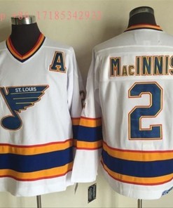 St. Louis Blues Allan Macinnis #2 2020 Nhl White Jersey Jersey - Robokeg