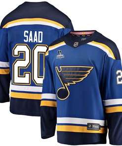 St. Louis Blues Brandon Saad 20 Home 2022 Stanley Cup Playoffs Breakaway Men Jersey - Royal - Robokeg