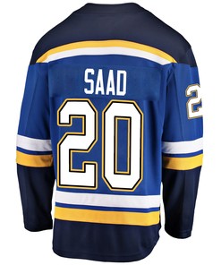 St. Louis Blues Brandon Saad 20 Home 2022 Stanley Cup Playoffs Breakaway Men Jersey - Royal - Robokeg