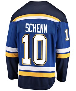 St. Louis Blues Brayden Schenn 10 Home 2022 Stanley Cup Playoffs Breakaway Men Jersey - Royal - Robokeg