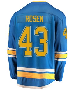 St. Louis Blues Calle Rosen 43 Alternate 2022 Stanley Cup Playoffs Breakaway Men Jersey - Blue - Robokeg