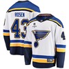 St. Louis Blues Calle Rosen 43 Away 2022 Stanley Cup Playoffs Breakaway Men Jersey - White - Robokeg