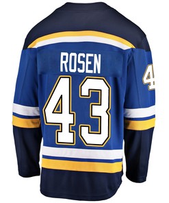 St. Louis Blues Calle Rosen 43 Home 2022 Stanley Cup Playoffs Breakaway Men Jersey - Royal - Robokeg