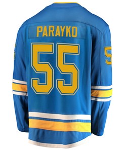 St. Louis Blues Colton Parayko 55 Alternate 2022 Stanley Cup Playoffs Breakaway Men Jersey - Blue - Robokeg