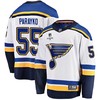 St. Louis Blues Colton Parayko 55 Away 2022 Stanley Cup Playoffs Breakaway Men Jersey - White - Robokeg