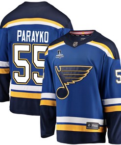 St. Louis Blues Colton Parayko 55 Home 2022 Stanley Cup Playoffs Breakaway Men Jersey - Royal - Robokeg