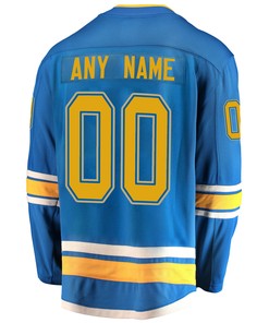St. Louis Blues Custom Alternate 2022 Stanley Cup Playoffs Breakaway Men Jersey - Blue - Robokeg