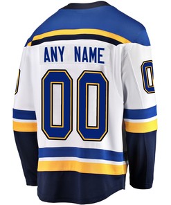 St. Louis Blues Custom Away 2022 Stanley Cup Playoffs New Breakaway Men Jersey - White - Robokeg
