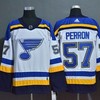 St. Louis Blues David Perron Nhl 2020 Blue/white Jersey Jersey - Robokeg