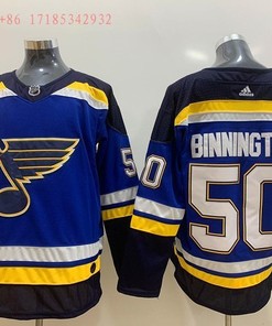 St. Louis Blues Jordan Binnington #50 2020 Nhl Blue Jersey Jersey - Robokeg