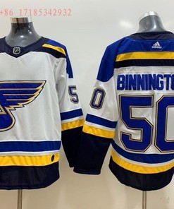 St. Louis Blues Jordan Binnington #50 2020 Nhl White Jersey Jersey - Robokeg