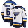 St. Louis Blues Marco Scandella 6 Away 2022 Stanley Cup Playoffs Breakaway Men Jersey - White - Robokeg