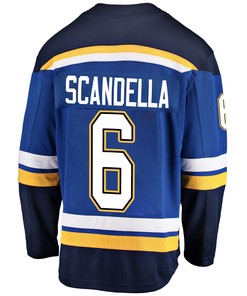 St. Louis Blues Marco Scandella 6 Home 2022 Stanley Cup Playoffs Breakaway Men Jersey - Royal - Robokeg