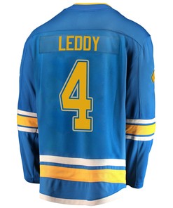 St. Louis Blues Nick Leddy 4 Alternate 2022 Stanley Cup Playoffs Breakaway Men Jersey - Blue - Robokeg