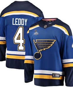 St. Louis Blues Nick Leddy 4 Home 2022 Stanley Cup Playoffs Breakaway Men Jersey - Royal - Robokeg