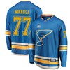 St. Louis Blues Niko Mikkola 77 Alternate 2022 Stanley Cup Playoffs Breakaway Men Jersey - Blue - Robokeg