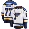 St. Louis Blues Niko Mikkola 77 Away 2022 Stanley Cup Playoffs Breakaway Men Jersey - White - Robokeg