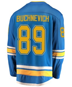 St. Louis Blues Pavel Buchnevich 89 Alternate 2022 Stanley Cup Playoffs Breakaway Men Jersey - Blue - Robokeg