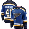 St. Louis Blues Robert Bortuzzo 41 Home 2022 Stanley Cup Playoffs Breakaway Men Jersey - Royal - Robokeg