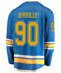 St. Louis Blues Ryan O'Reilly 90 Alternate 2022 Stanley Cup Playoffs Breakaway Men Jersey - Blue - Robokeg