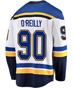 St. Louis Blues Ryan O'Reilly 90 Away 2022 Stanley Cup Playoffs Breakaway Men Jersey - White - Robokeg