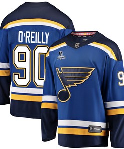St. Louis Blues Ryan O'Reilly 90 Home 2022 Stanley Cup Playoffs Breakaway Men Jersey - Royal - Robokeg
