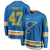 St. Louis Blues Torey Krug 47 Alternate 2022 Stanley Cup Playoffs Breakaway Men Jersey - Blue - Robokeg