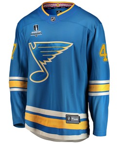 St. Louis Blues Torey Krug 47 Alternate 2022 Stanley Cup Playoffs Breakaway Men Jersey - Blue - Robokeg