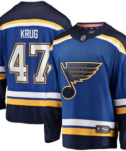St. Louis Blues Torey Krug Nhl 2020 New Arrival Blue Jersey - Robokeg