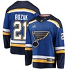 St. Louis Blues Tyler Bozak 21 Home 2022 Stanley Cup Playoffs Breakaway Men Jersey - Royal - Robokeg