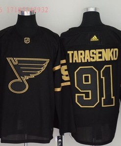 St. Louis Blues Vladimir Tarasenko #91 2020 Nhl Black Jersey Jersey - Robokeg