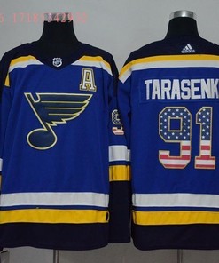St. Louis Blues Vladimir Tarasenko #91 2020 Nhl Us Flag Blue Jersey Jersey - Robokeg