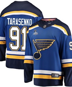 St. Louis Blues Vladimir Tarasenko 91 Home 2022 Stanley Cup Playoffs Breakaway Men Jersey - Royal - Robokeg