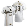 St. Louis Cardinals #13 Mlb Golden Brandedition White Jersey Gift For Cardinals Fans - Robokeg