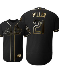 St. Louis Cardinals #21 Andrew Miller Mlb 2019 Golden Brandedition Black Jersey Gift For Cardinals Fans - Robokeg